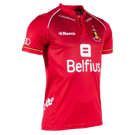 Das belgische auswärtstrikot der letzten europameisterschaft fand sich an der seite des spanischen away dresses wieder, als in den medien breit darüber berichtet. Reece Replica Trikot Belgien Herren (Red Lions) - Hockeypoint