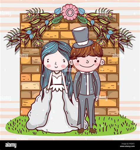 Brick Wedding Stock Vector Images Alamy