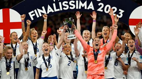 england s lionesses beat brazil in first ever women s finalissima after penalty shootout uk