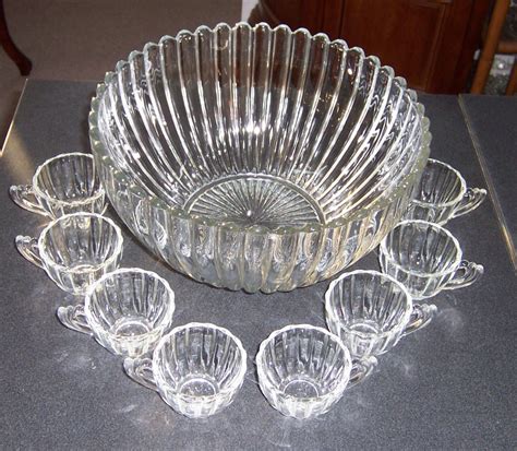 Triple A Resale Heisey Crystolite Punch Bowl Set