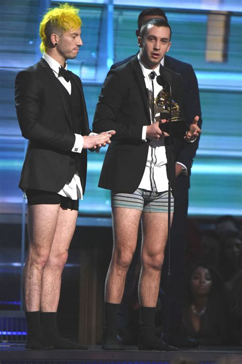 Grammys 2017 Twenty One Pilots Go Pantless To Receive Award