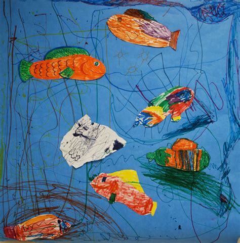 How to draw one point perspective aquarium. Shoe Fish: Drawing Lessons for Kids: KinderArt Elementary ...