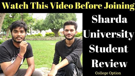 Sharda University Student Review Placement Faculty College Life