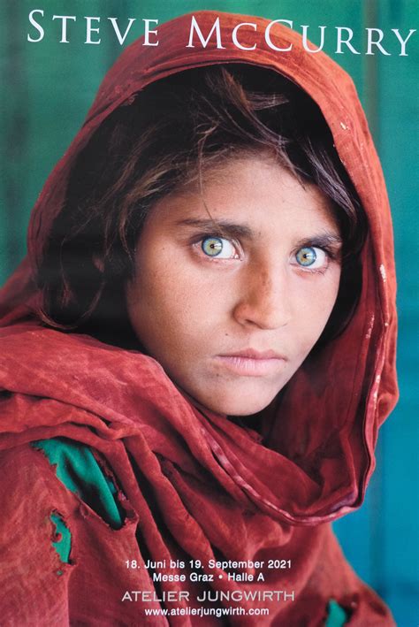 Steve Mccurry Afghan Girl Original Exhibition Poster Etsy