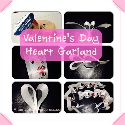 Valentines Day Heart Garland Afternaptime