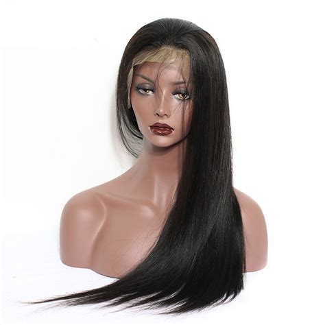 Full Lace Wigs Natural Color Silk Straight 100 Human