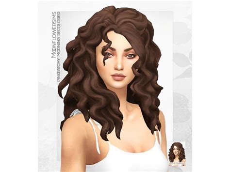 Maxis Match Hairs Recolored In My 65 Colors Palette By Moonflowersims