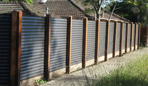 Backyard Fences Corrugated Metal Fence Fence Design