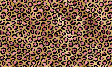 Pink And Gold Leopard Printed Vinyl Matte Heat Transfer Etsy