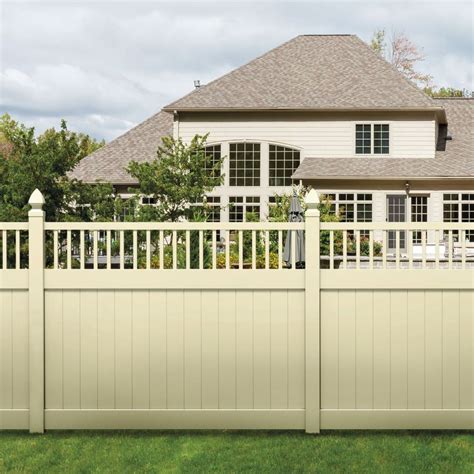 For fast, effective repair of vinyl fence holes try our white vinyl fence repair kit from fence daddy to repair up to three cracks, holes or damage in your white vinyl fence with one kit. Shop FREEDOM Ready-to-Assemble Bristol Sand Flat-Top Semi ...