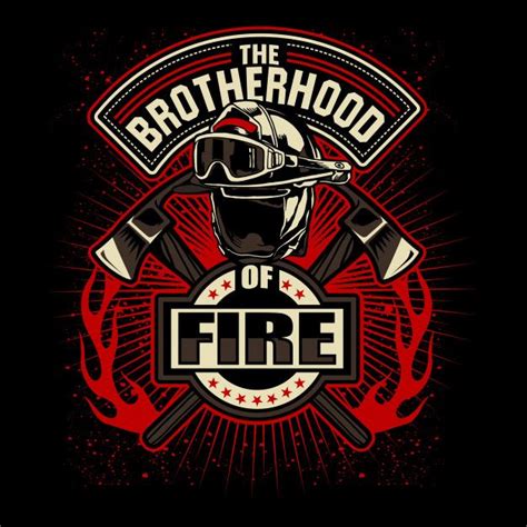 Premium Vector Fire Brotherhood Firefighter Art Fire Wildland