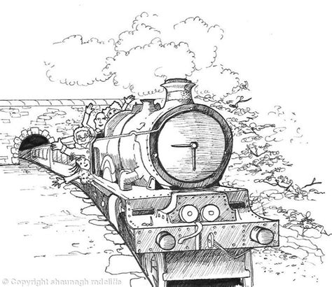 Flying Scotsman Drawing Sketch Coloring Page