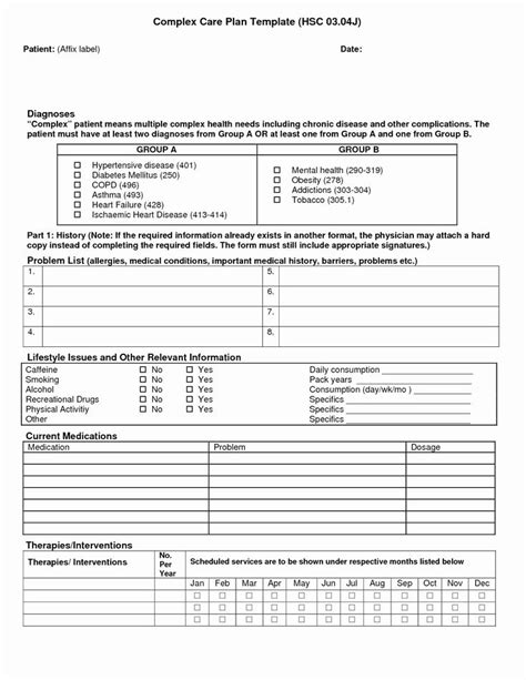 Home Health Plan Of Care Template Homeplanone