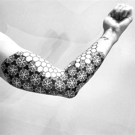 Abstract Geometric Sleeve Tattoo Tattoo Artist Melow Pérez
