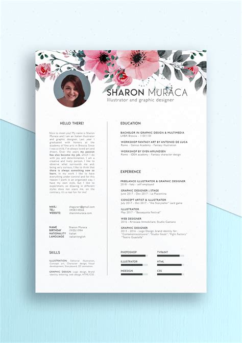 Elegant Cute Professional And Modern Resume Perfect For Creative People Inspiration For