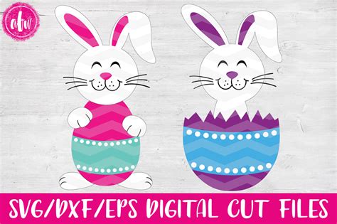 Easter Bunny Egg - SVG, DXF, EPS Cut File By AFW Designs | TheHungryJPEG