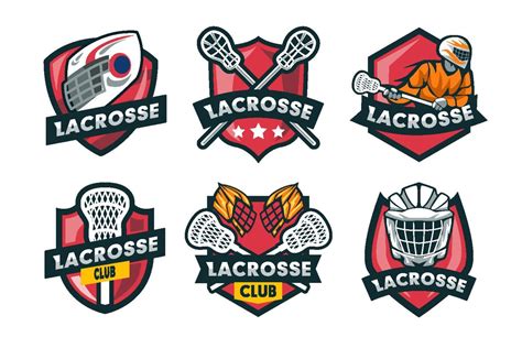 Set Of Lacrosse Logo 17796930 Vector Art At Vecteezy