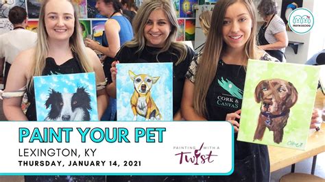 Paint Your Pet In Studio Event By Painting With A Twist Monkoodog