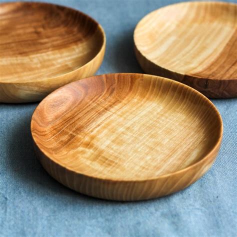 Trio Of Figured Ash Bread Plates Wood Turning Plates Wood Turning