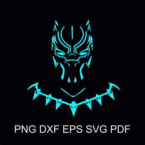 Black Panther Svg Digital Cut File Black Panther Dxf Eps Etsy
