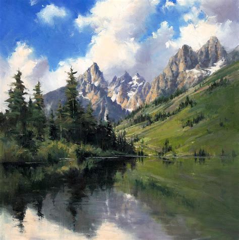 Majestic Mountain Landscapes In Oil Or Acrylic W David Marty — Cole