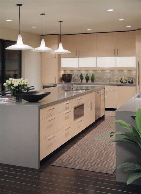 50 Stunning Modern Kitchen Design Ideas Homyhomee Trendy Kitchen
