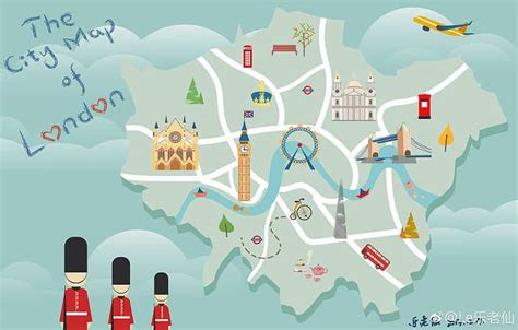 伦敦地图插画创作习作乐老仙 原创作品 站酷 Zcool