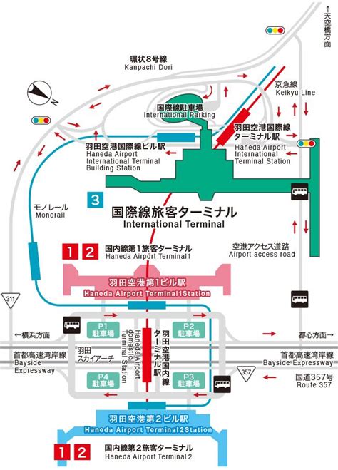 Mapa Do Aeroporto De Tóquio Terminais Aeroportuários E Portas Do