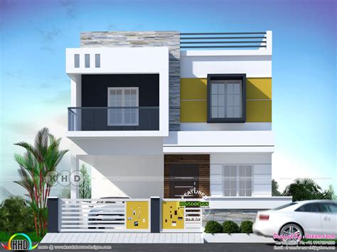 1653 Square Feet 3 Bhk Modern Flat Roof House Plan Kerala Home Design