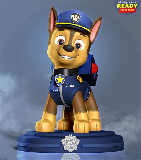 Chase Paw Patrol The Movie 3d Model 3d Printable Cgtrader