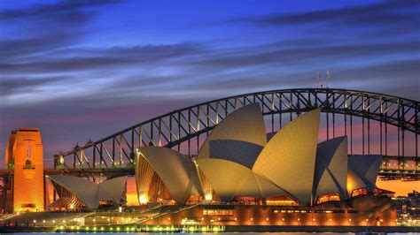nacht opera australië haven van Sydney Harbour Bridge desktop ...