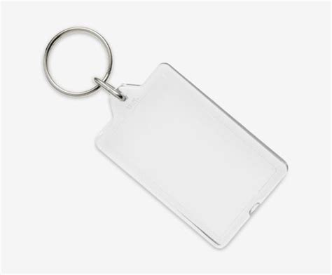 G1 Blank Clear Acrylic Keyrings Quick Simple Delivery
