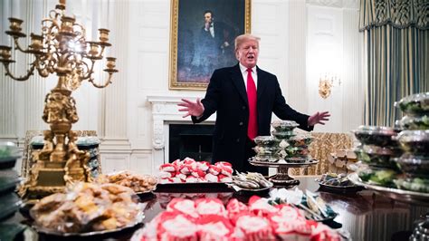 White House Welcomes College Football Champions With Fast Food Buffet