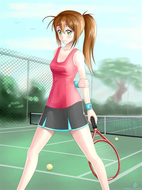 Tennis Anime Girl Animoe