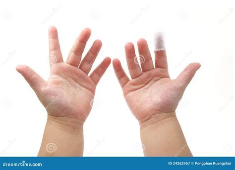 Child With Finger Puppets With A Parent Stock Photo