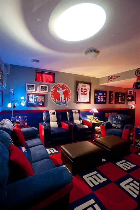 Or a place where they may. new york giants man cave | Man cave bedroom, New york ...