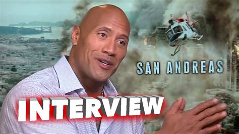 san andreas dwayne johnson the rock exclusive movie interview screenslam youtube