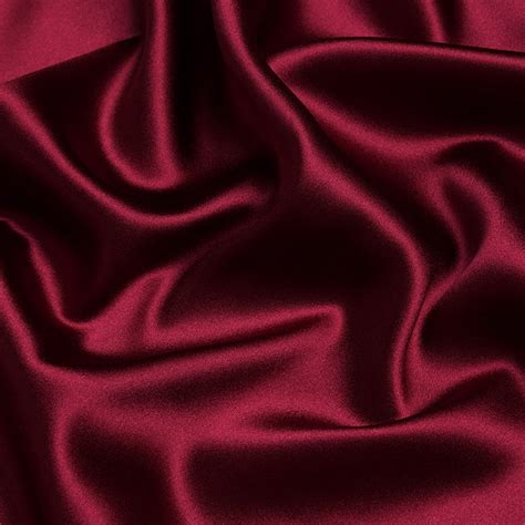 100 Silk Red Wine Color 19mm Silk Satin Fabric For Dress Shirts