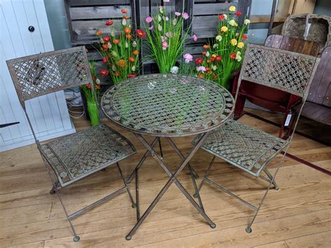 Two Seater Folding Bistro Set With Table The Pot Place Garden Centre