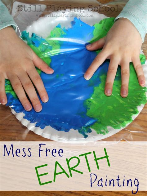 No Mess Painting In A Bag Earth Craft Earth Day Crafts Earth Craft