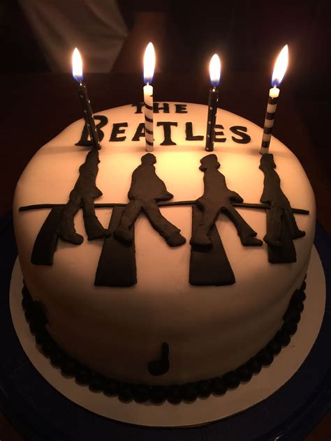 Beatles Cake Beatles Cake Birthday Candles Cake