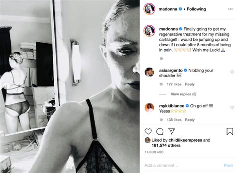 Madonna 61 Bares Butt In See Through Panties As She Prepares For