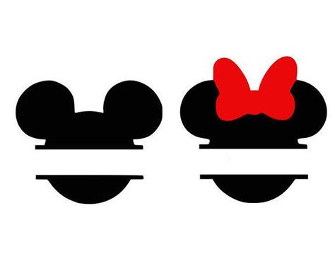 Mickey Monogram Svg Minnie Monogram Disney Svg Cartoon Svg