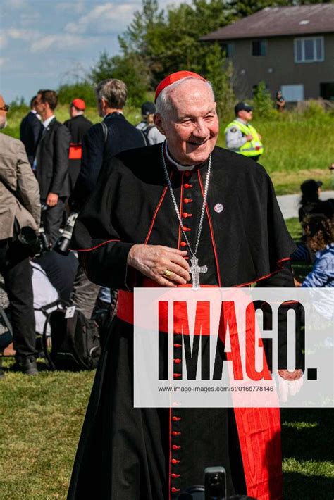July 24 2022 Lac Ste Anne Alberta Canada Cardinal Marc Ouellet