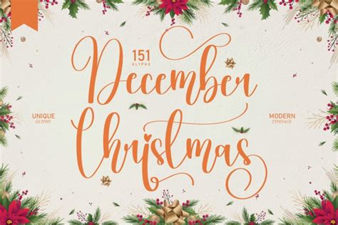 December Christmas Font Scratchonescreative Fontspace