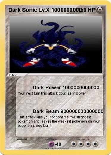 The first set to kick off the sun & moon block, it combines cards from japan's collection sun & collection moon sets. Pokémon Dark Sonic Lv X 1000000000 1000000000 - Dark Power 1000000000000 - My Pokemon Card