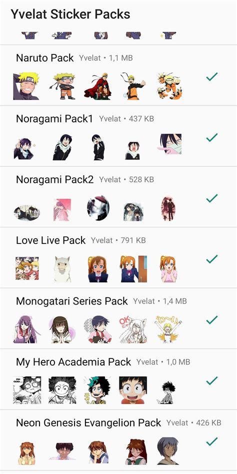 This amazing anime stickers for whatsapp application have many more amazing categories up to date every season anime ( airing ) stickers for if you are looking for the a huge anime stickers collection for whatsapp, then you are one step away from downloading the best packs of anime. Anime Stickers for WhatsApp - by Yvelat for Android - APK ...