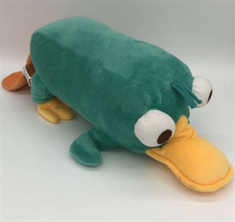 Perry Platypus Plush Toy Stuffed Animal Phineas Ferb Tv Disneyland