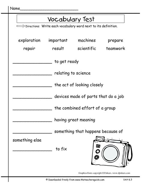 Spelling Worksheets For Th Graders
