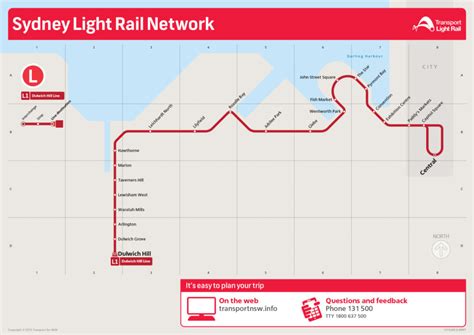 Transit Maps Official Map Sydney Light Rail Network 2014